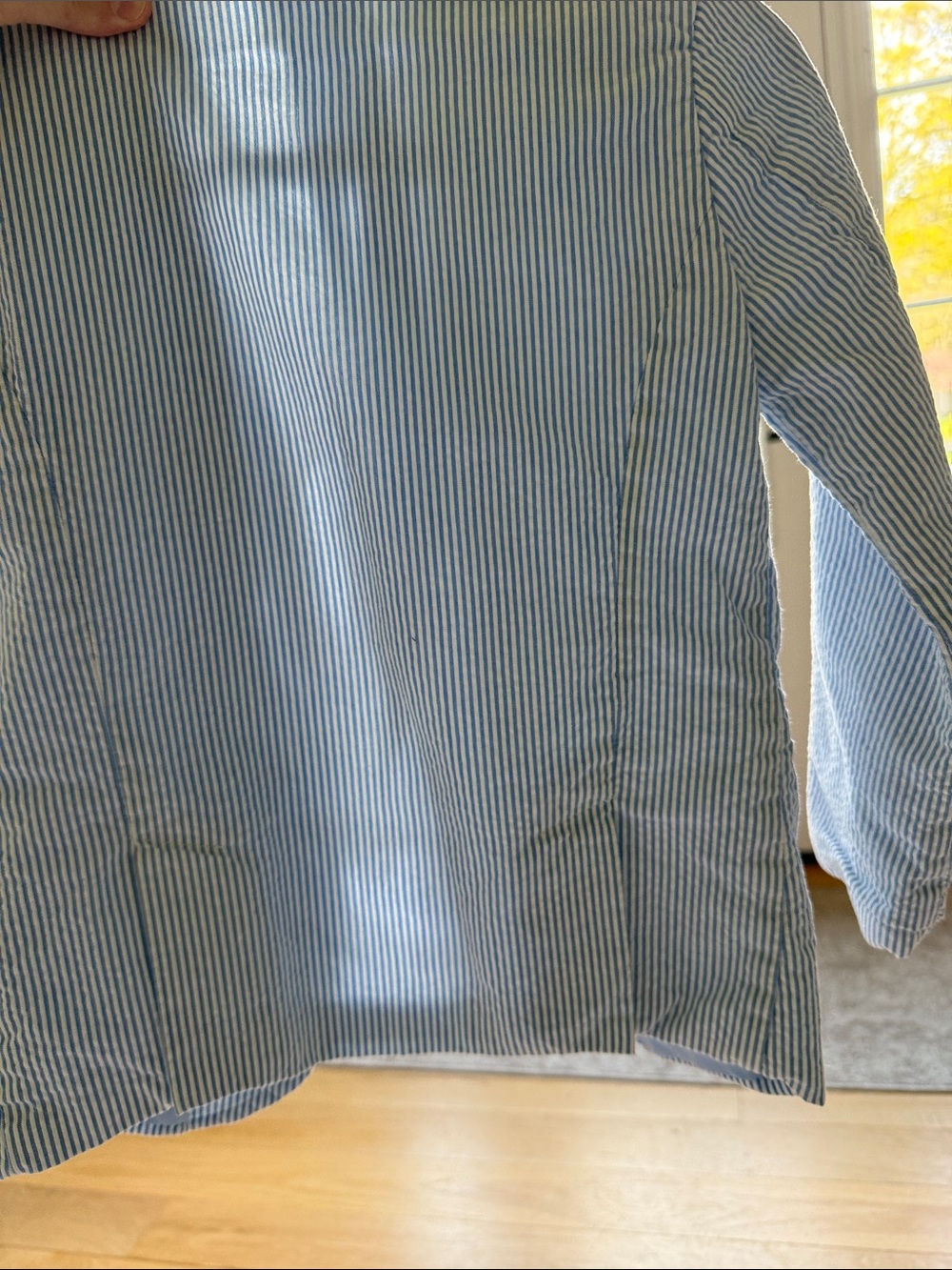 Hope & Henry Kids Light Blue Seersucker Matching Suit Set - Picture 4 of 4